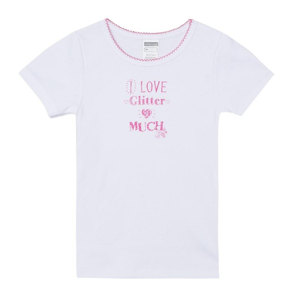 ABSORBA Tee-shirt manches courtes glitter fille