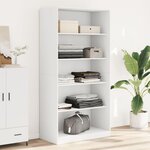 VIDAXL Garde-robe Blanc 100x50x200 cm Bois d'ingenierie
