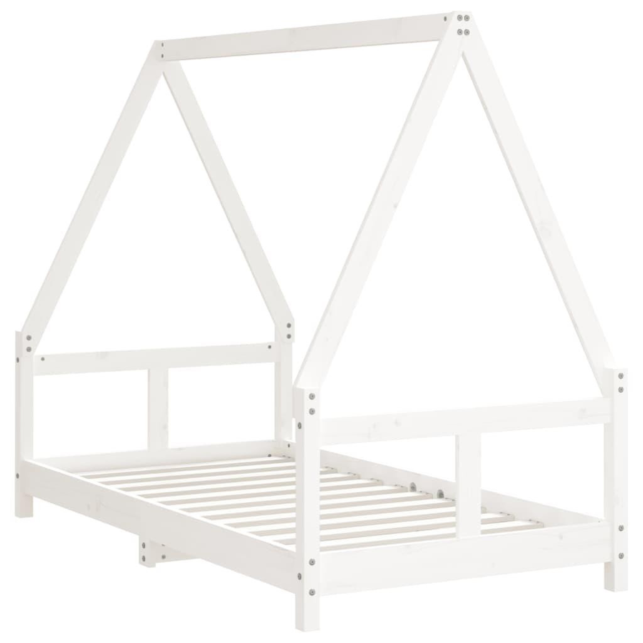 Voir la diapositive 3 : VIDAXL Cadre de lit pour enfant blanc 80x160 cm bois de pin massif