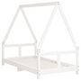 Voir la diapositive 3 : VIDAXL Cadre de lit pour enfant blanc 80x160 cm bois de pin massif