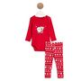 Voir la diapositive 1 : INEXTENSO Ensemble de noël body manches longues + legging bébé