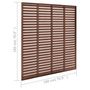 Voir la diapositive 6 : VIDAXL Cloture a persiennes WPC 180x180 cm Marron