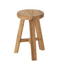 Voir la diapositive 3 : Paris Prix Tabouret Rond en Teck  Lombok  44cm Naturel