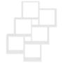 Voir la diapositive 4 : VIDAXL Etagere murale cube Blanc 78x15x93 cm Bois d'ingenierie