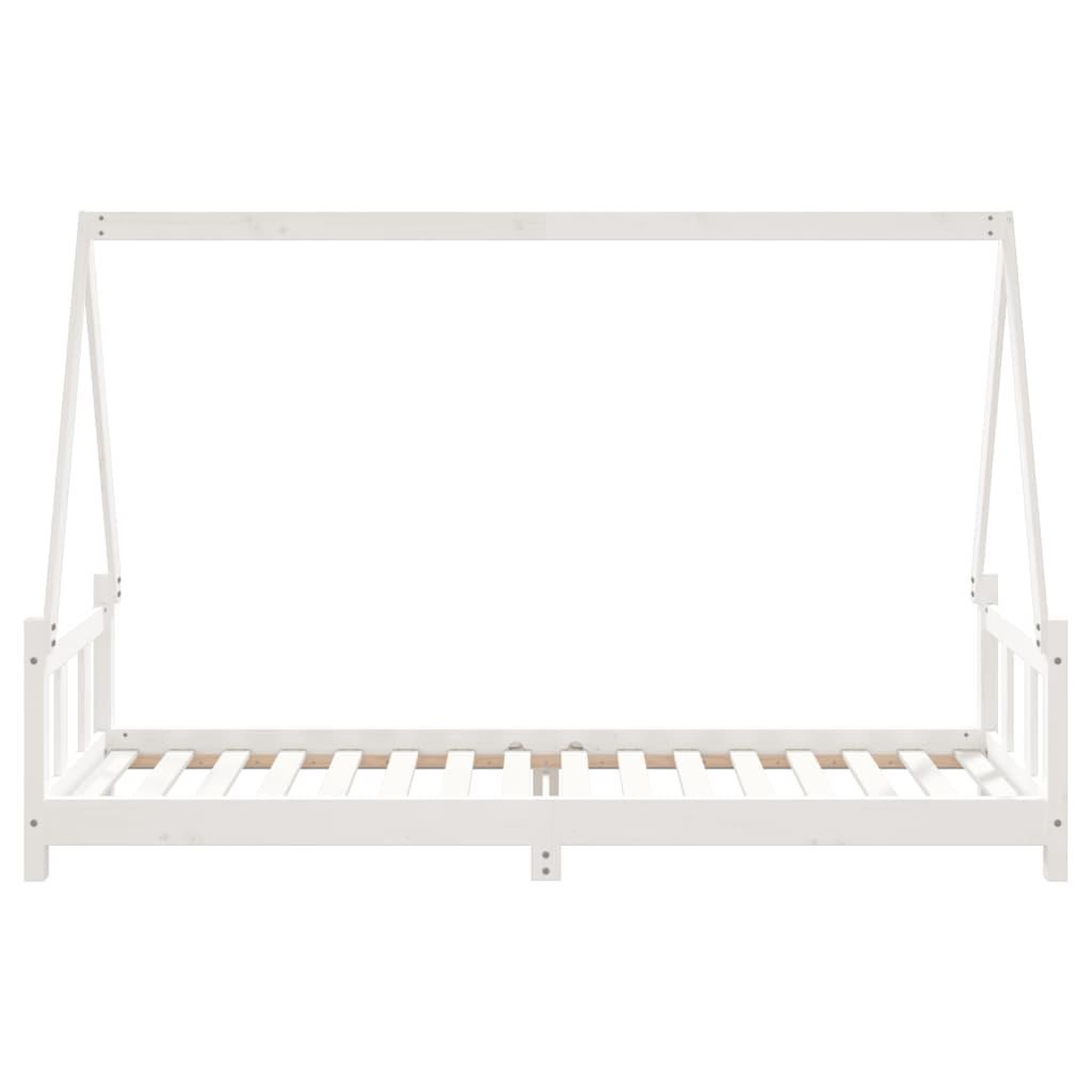 Voir la diapositive 5 : VIDAXL Cadre de lit pour enfants blanc 90x200 cm bois de pin massif