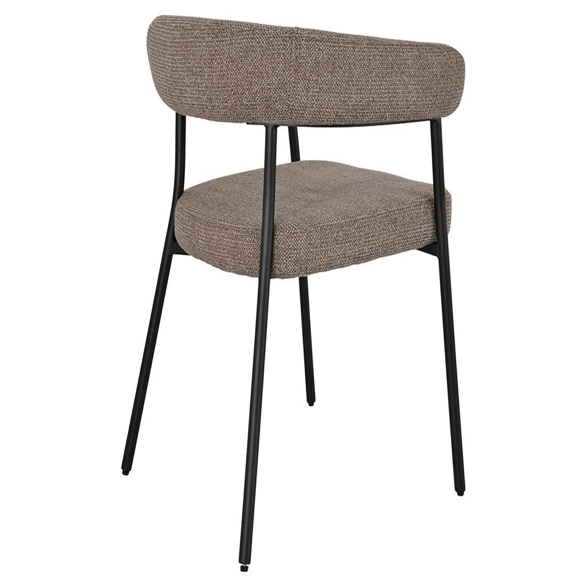 Voir la diapositive 6 : BEST MOBILIER Sadie - lot de 2 chaises fsc  100% en tissu texturé - pieds en acier