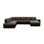 Voir la diapositive 5 : BEST MOBILIER Chuck - canapé panoramique xxl - convertible avec coffre - 7 places - gauche