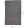 Voir la diapositive 6 : VIDAXL Tapis a tissage plat d'exterieur 120x170 cm Gris