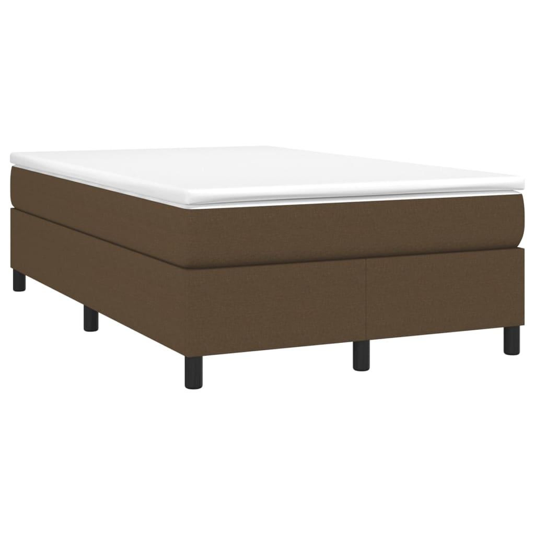 Voir la diapositive 3 : VIDAXL Cadre de lit sans matelas marron fonce 120x200 cm tissu