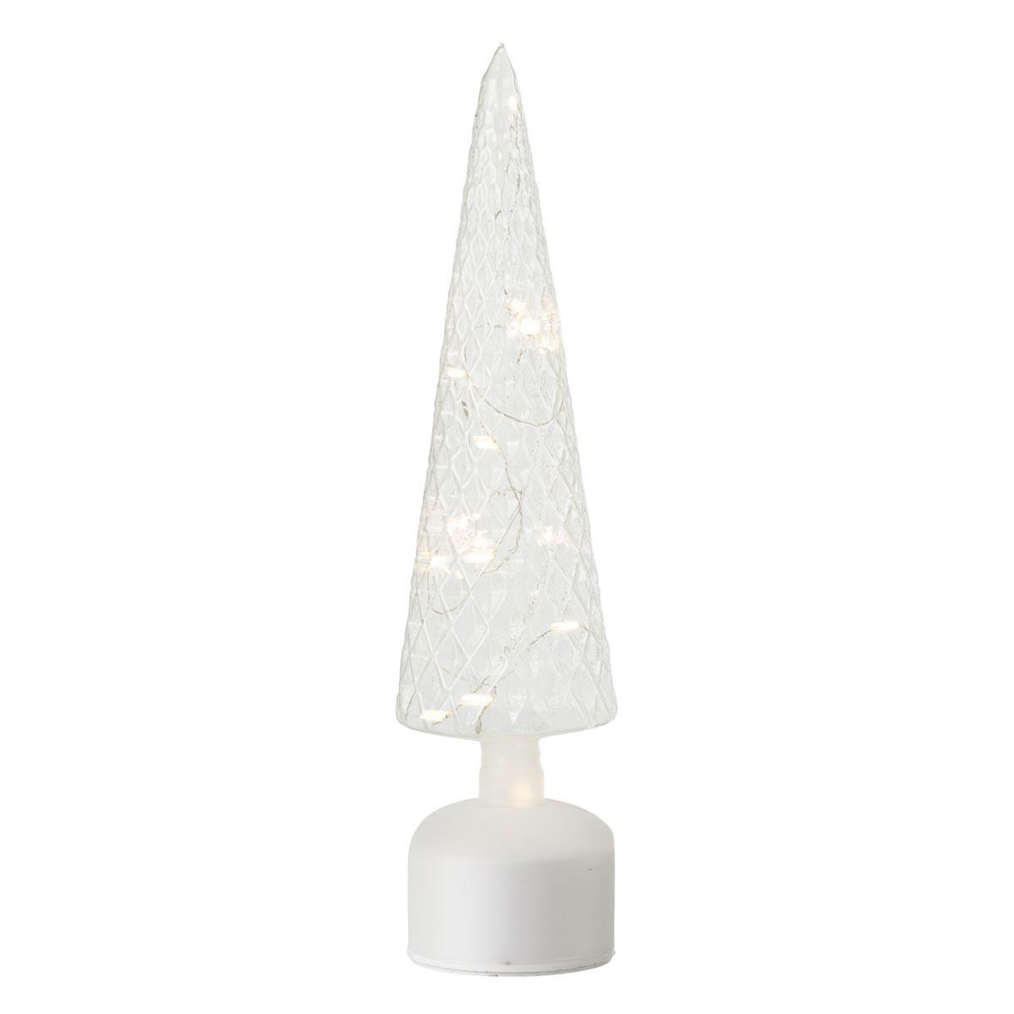 J-LINE Sapin Tournant à LED  Irénée  40cm Transparent