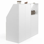 ID MARKET Ensemble armoires sous pente 2 portes + 1 porte et 1 niche TOMI blanc
