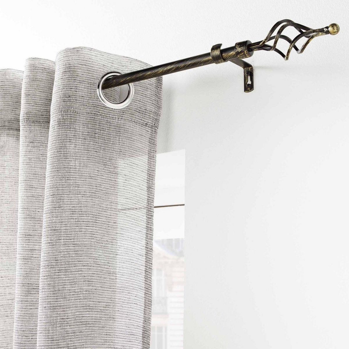 Douceur d'Intérieur Kit de tringle à rideaux extensible TWISTY