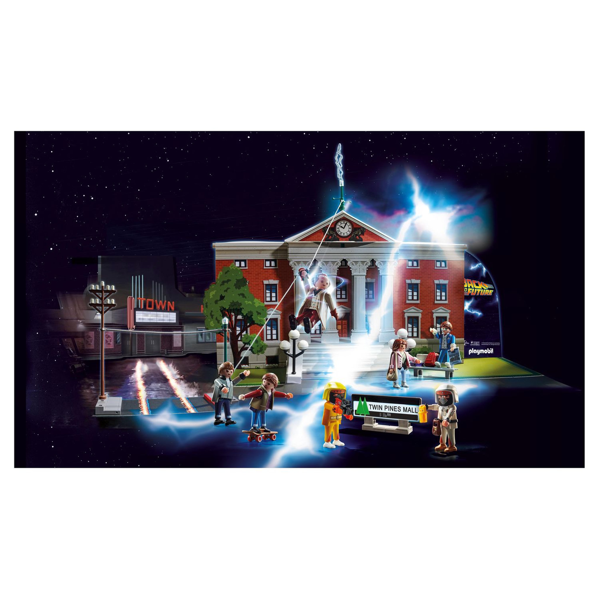 Voir la diapositive 3 : PLAYMOBIL 70574 - Calendrier de l'Avent Back to the future 