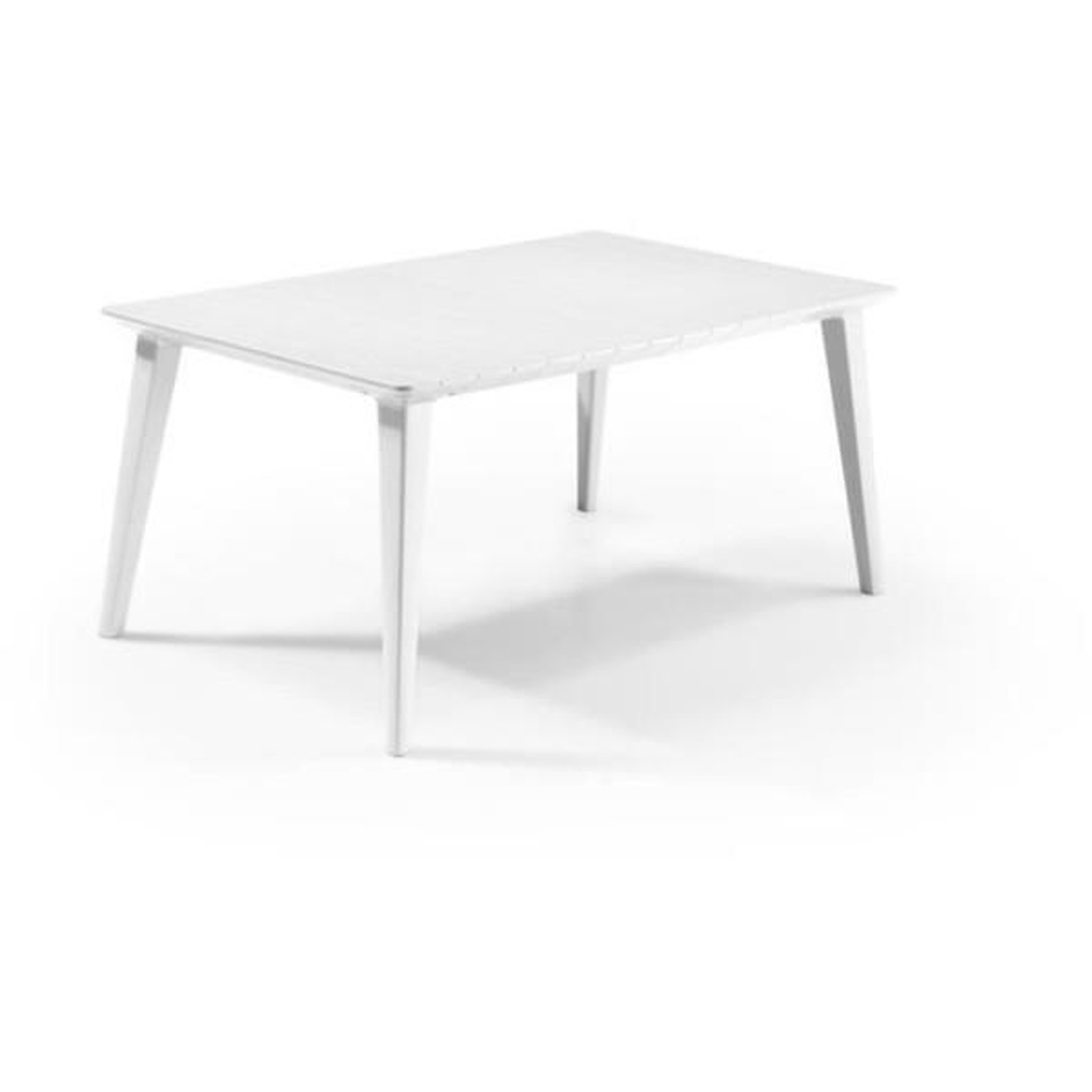 ALLIBERT by KETER Table de jardin - Rectangulaire - Coloris : blanc - En résine - 6 personnes - LIMA - Allibert by KETER