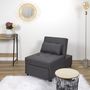 Voir la diapositive 2 : The Home Deco Factory Fauteuil convertible MALMO - Gris foncé