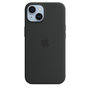 Voir la diapositive 2 : APPLE Coque en silicone avec MagSafe pour Apple iPhone 14 Minuit