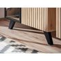 Voir la diapositive 3 : Paris Prix Vaisselier Led Design  Liam  90cm Naturel & Noir