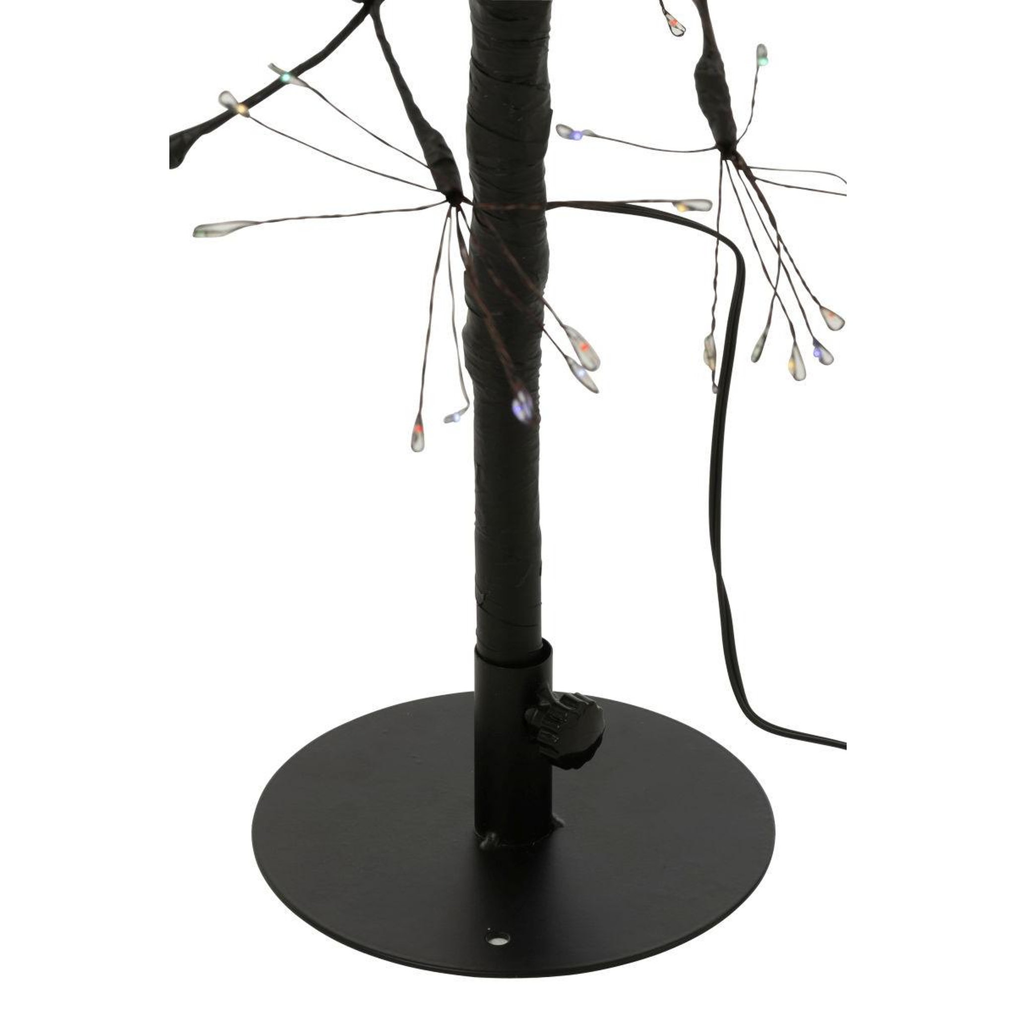 Voir la diapositive 3 : J-LINE Sapin à led en métal  grady  80cm multicolore