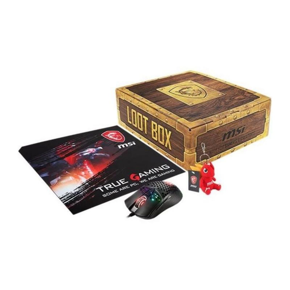 MSI Loot Box 1 ( Souris gaming + Tapis souris + porte cl&#xE9;s Lucky Dragon)