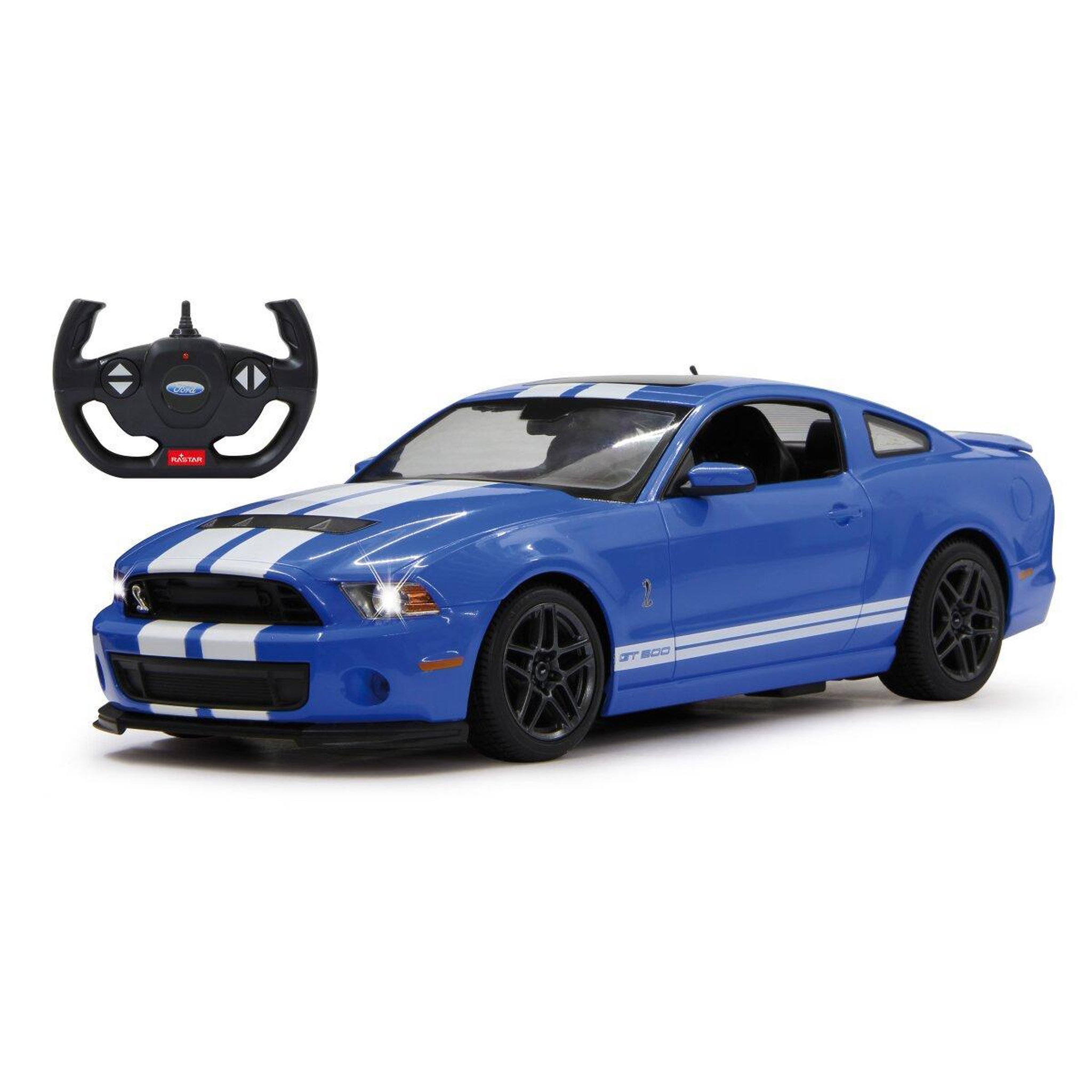 Jamara Voiture télécommandée Ford Shelby GT500 1:14 bleu 2,4GHz