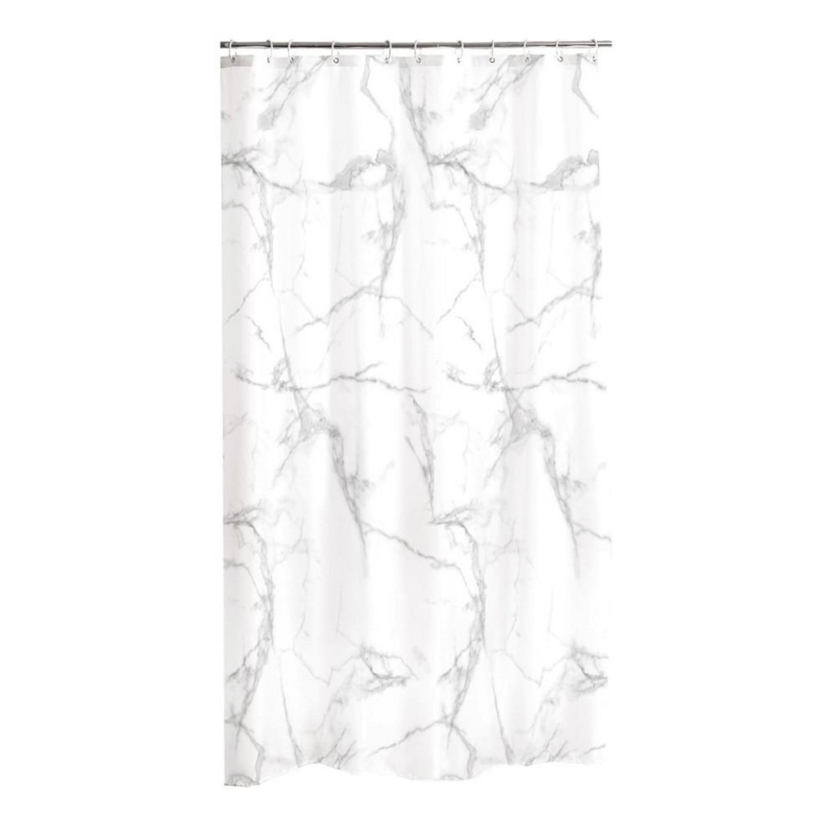 Douceur d'Intérieur Rideau de douche 180x200 cm effet Marbre