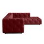 Voir la diapositive 5 : LISA DESIGN Gallata - canapé chesterfield d'angle droit - 5 places - en velours