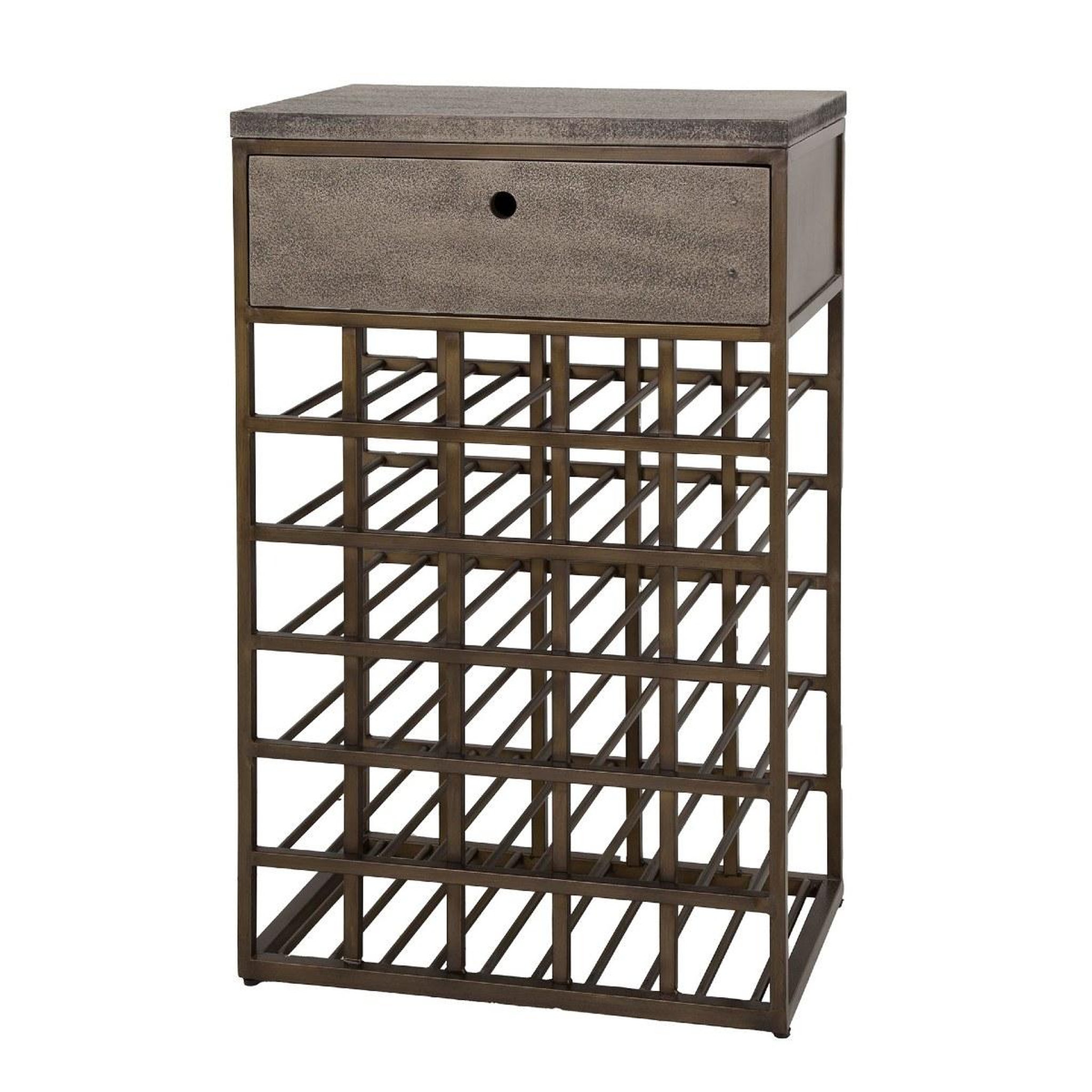 JLC KREATION Armoire à vin en métal style industrielle LOFT