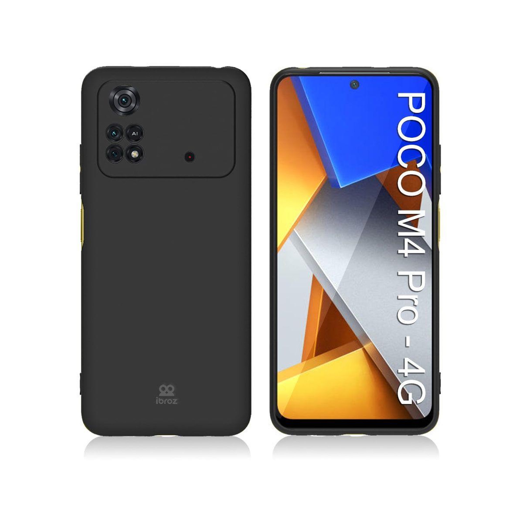 IBROZ Coque xiaomi poco m4 pro 4g silicone noir