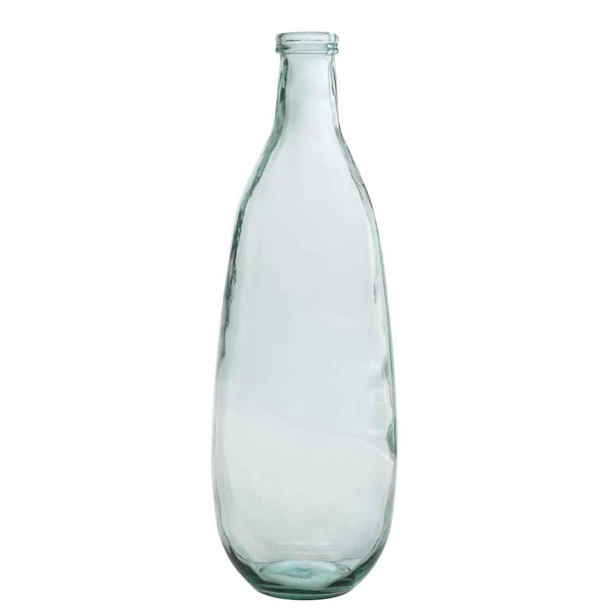 J-LINE Vase design en verre  bouteille  75cm transparent