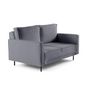 Voir la diapositive 2 : LISA DESIGN Charlie - canapé droit 2 places - en tissu
