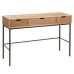 Paris Prix Console 3 Tiroirs en Bois  Dresa  120cm Naturel
