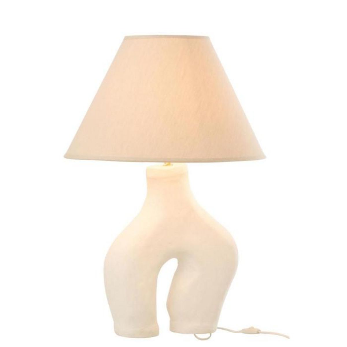 Paris Prix Lampe à Poser Design  Bali Bliss  70cm Blanc