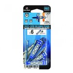 RED HEAD Lot de 6 chevilles et vis couleur RED HEAD, Diam.8 mm x L.50 mm