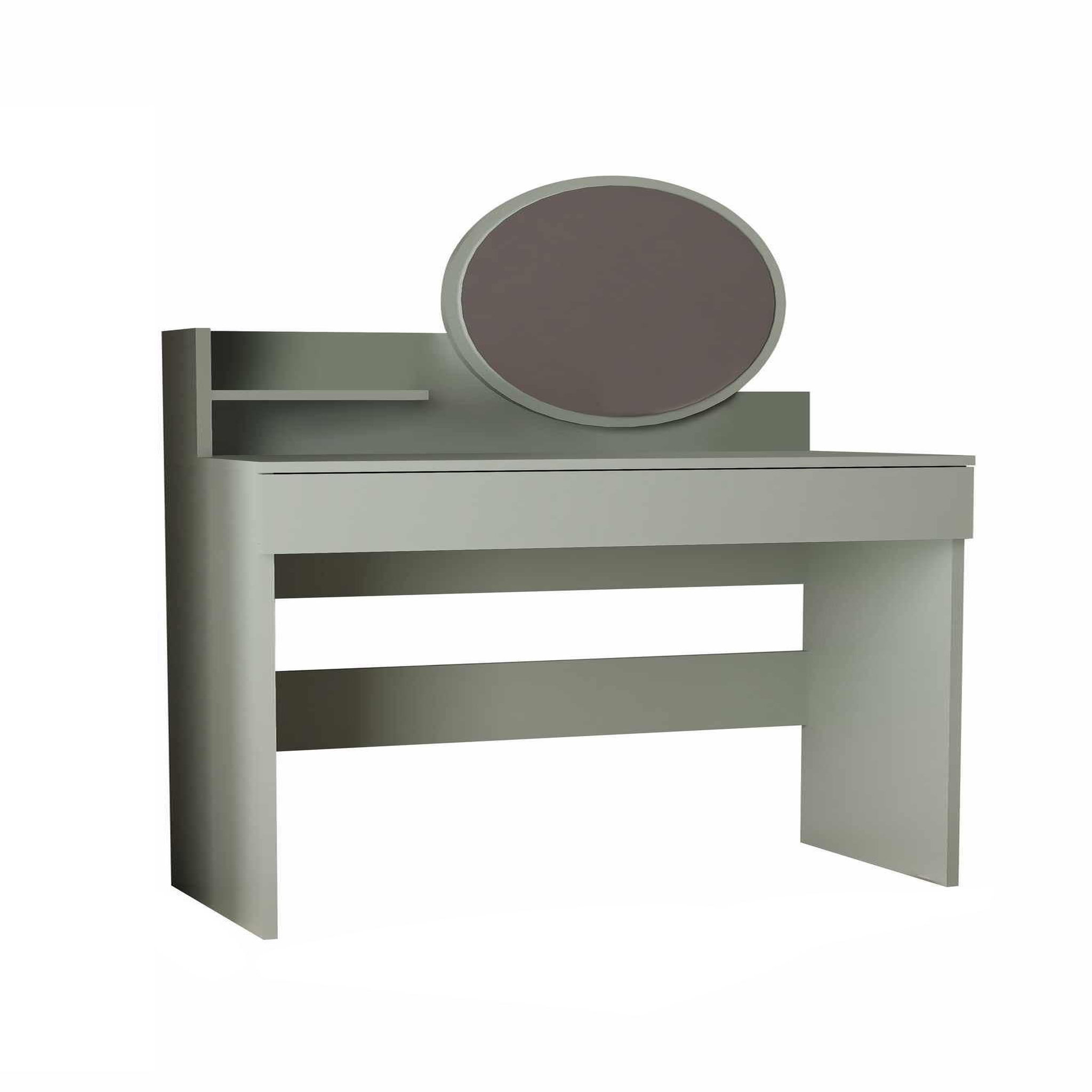 Habitat et Jardin Coiffeuse avec miroir en bois  harmony mini round  - 90 x 40 x 133 cm - vert