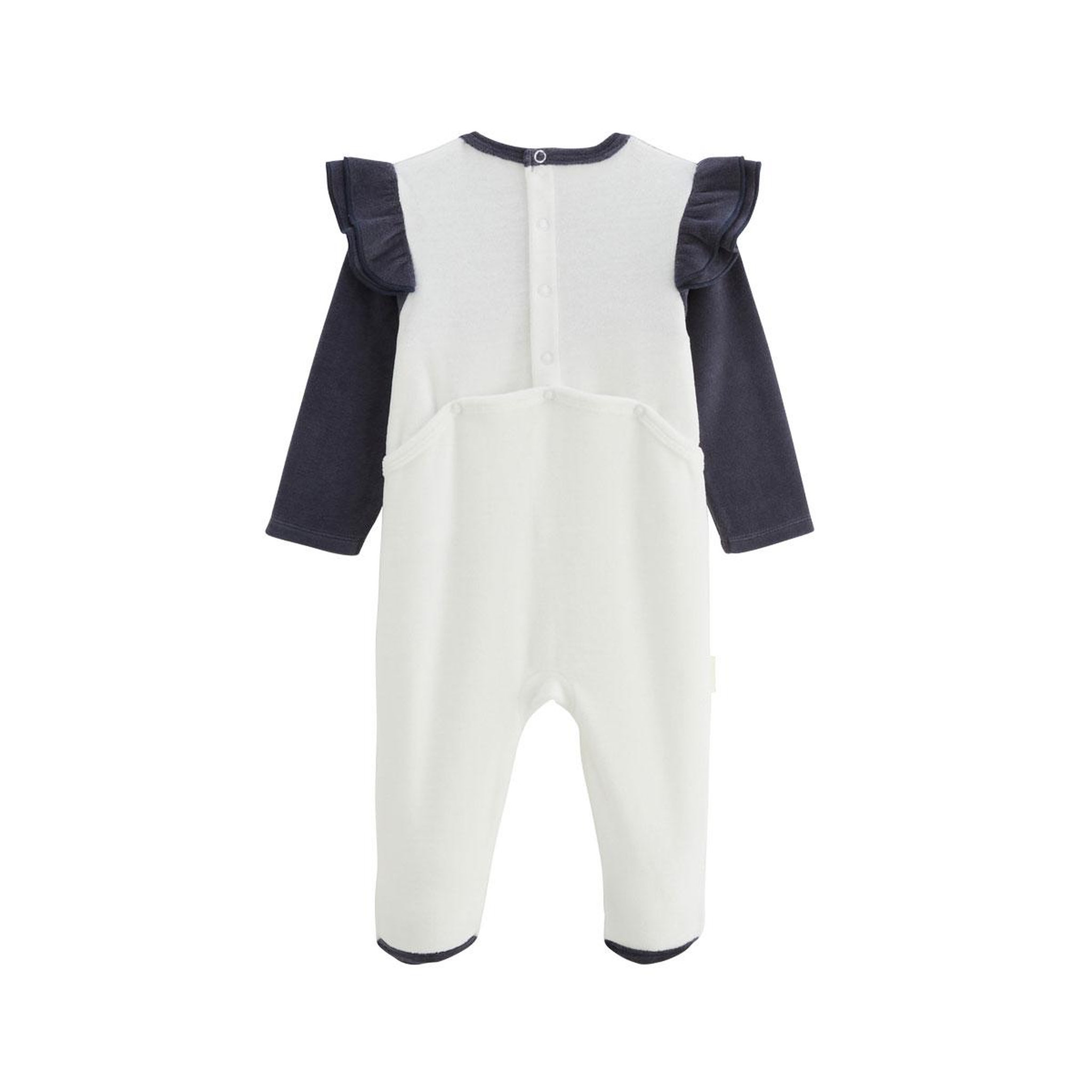 Voir la diapositive 2 : Petit Béguin Pyjama bébé en velours Holamuchacha