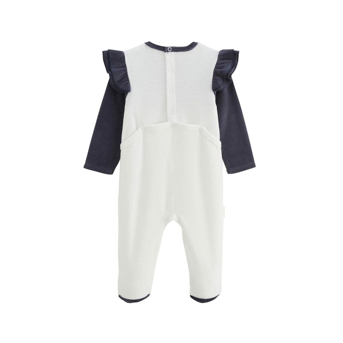 Petit Béguin Pyjama bébé en velours Holamuchacha
