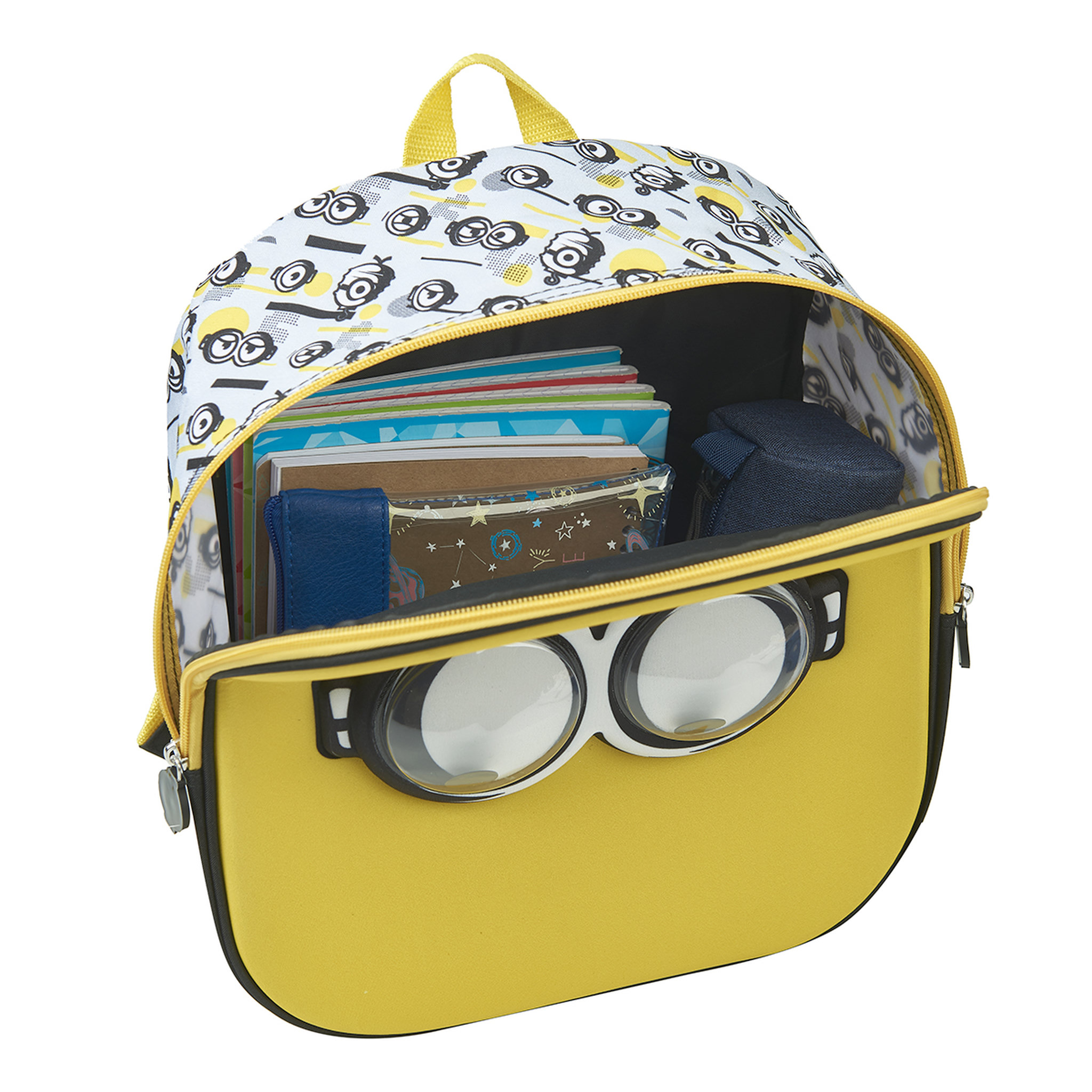 Voir la diapositive 4 : Sac maternelle 3D jaune Minions