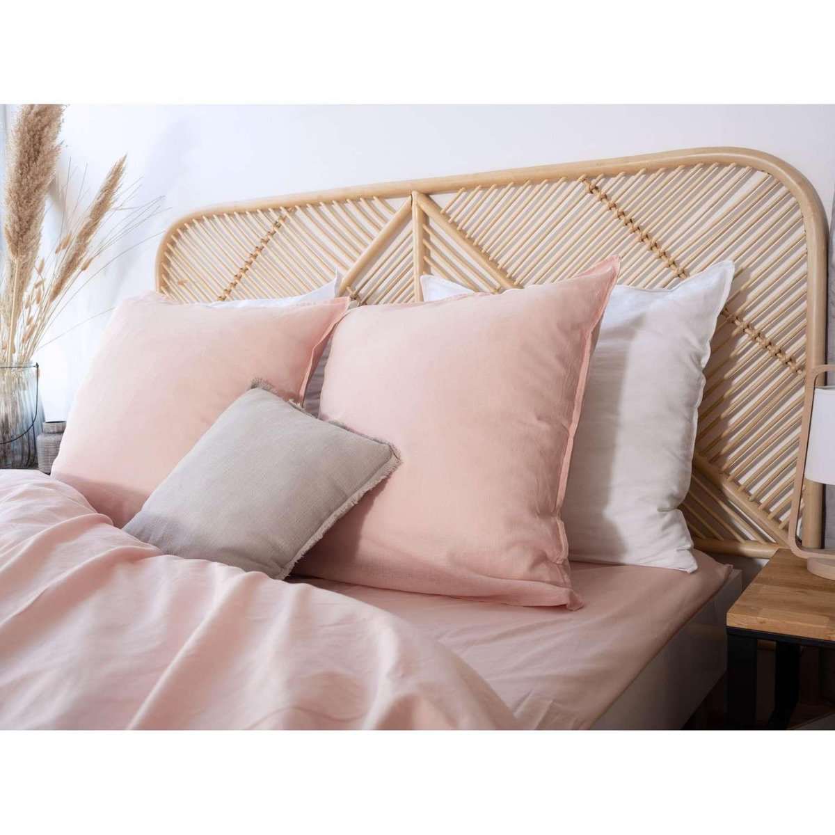 COTE DECO Drap housse - 100% coton lavé 57 fils