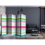 Voir la diapositive 2 : Paris Prix Paravent 5 Volets  Bright Stripes  172x225cm