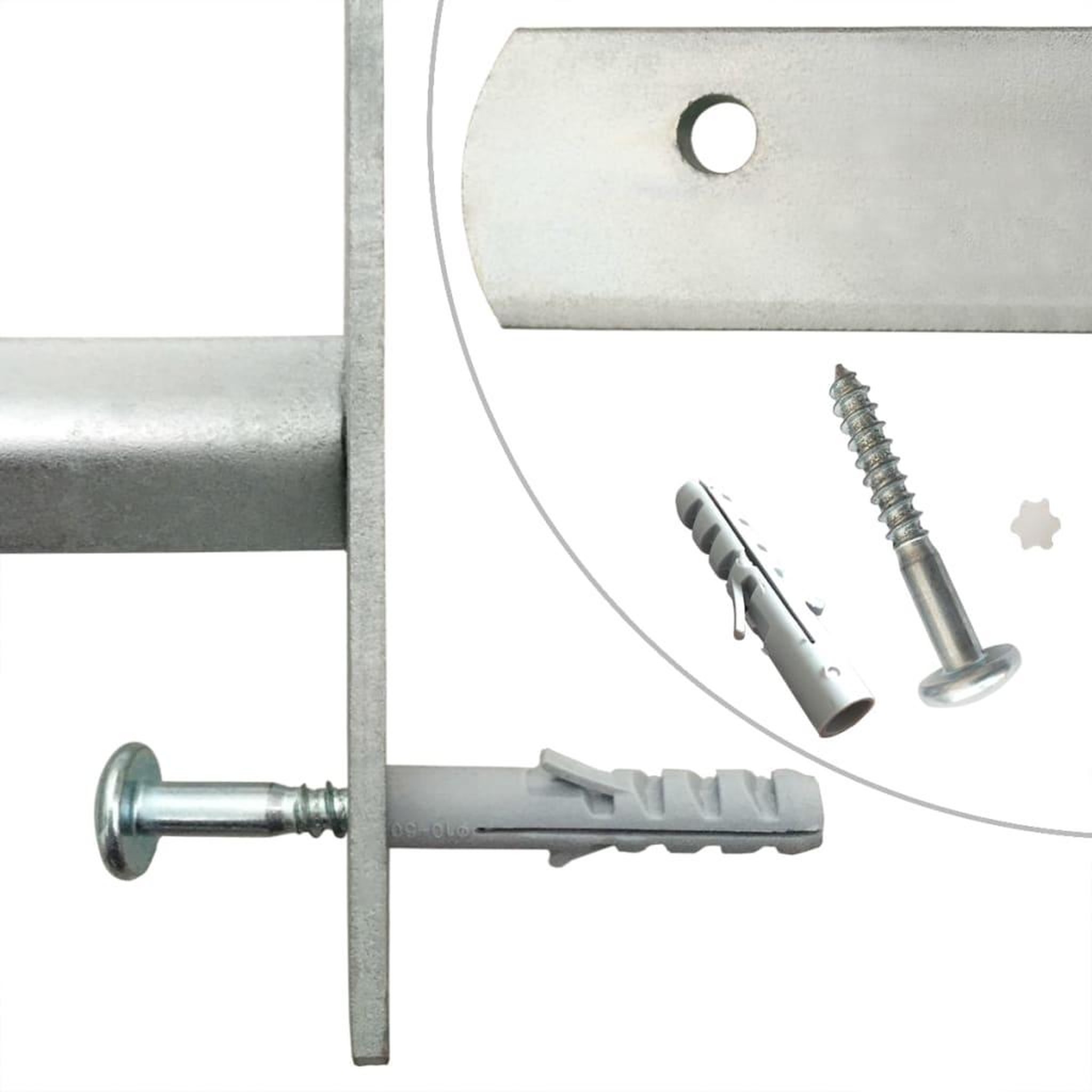 Voir la diapositive 5 : VIDAXL Grilles reglables de securite de fenetres 2 pcs 700-1050 mm