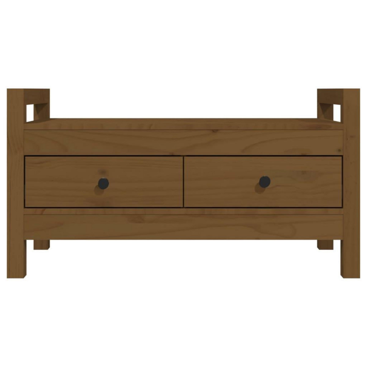 VIDAXL Banc d'entree Marron miel 80x40x43 cm Bois de pin massif