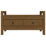 Voir la diapositive 4 : VIDAXL Banc d'entree Marron miel 80x40x43 cm Bois de pin massif