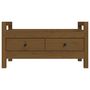 Voir la diapositive 4 : VIDAXL Banc d'entree Marron miel 80x40x43 cm Bois de pin massif