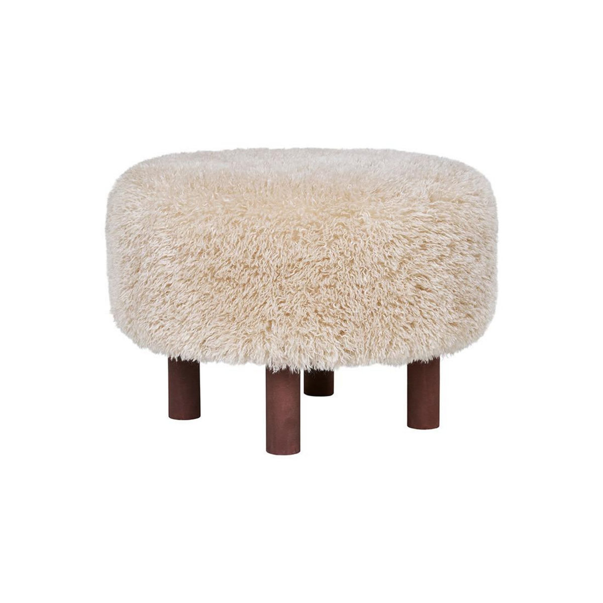 LISA DESIGN Mani - pouf - en fausse fourrure