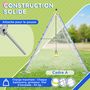 Voir la diapositive 6 : OUTSUNNY Balançoire portique 4 agrès - 2 balançoires, 2 échelles - dim. 2,6L x 1,85l x 1,8H m - métal époxy PE gris vert