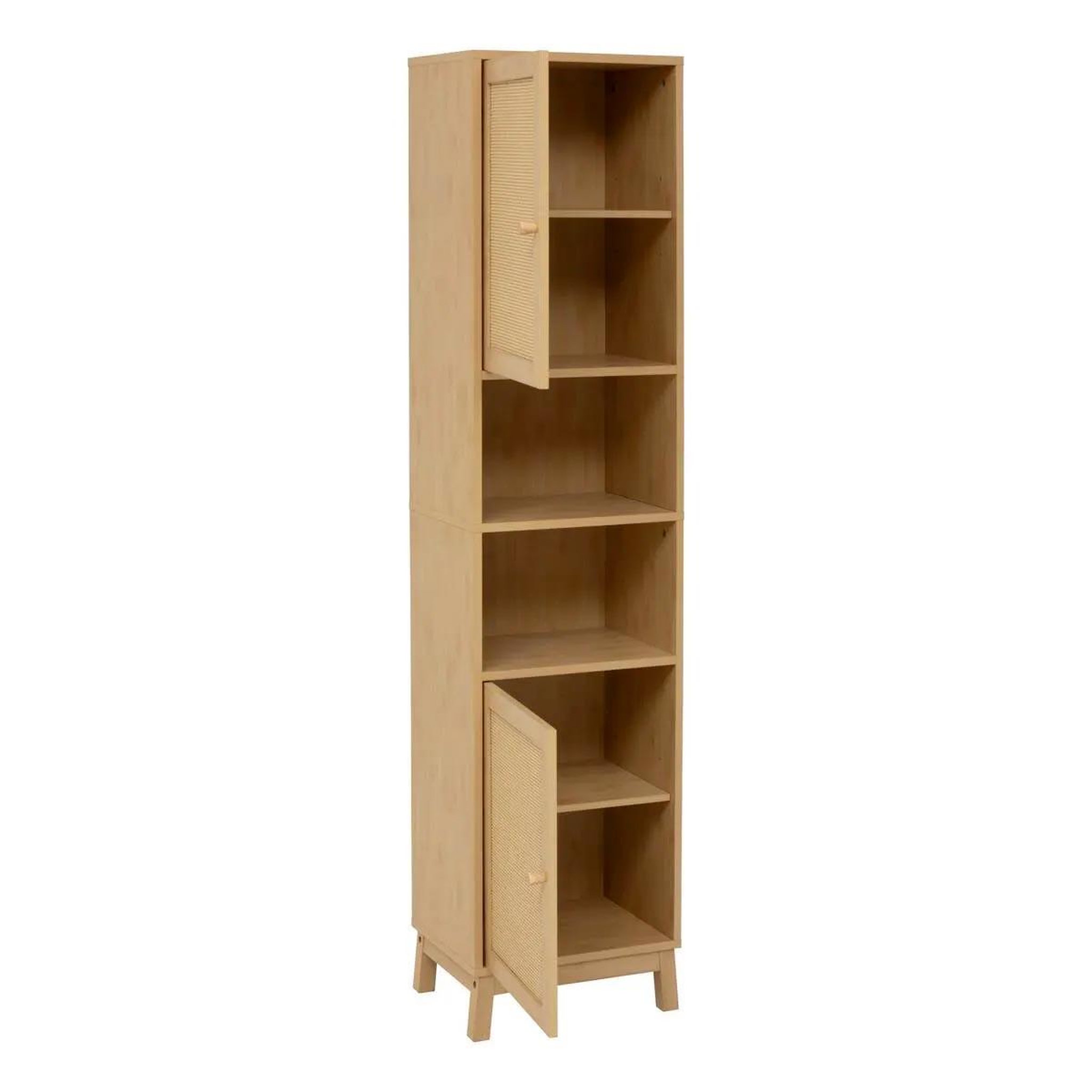 Voir la diapositive 2 : FIVE Colonne de salle de bain  cane  168cm naturel