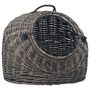 Voir la diapositive 3 : VIDAXL Cage de transport pour chats Gris 60x45x45 cm Saule naturel