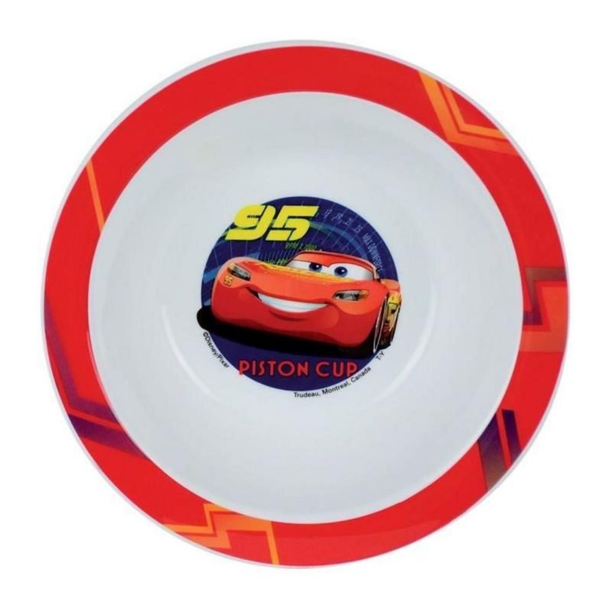 Fun House Lot Vaisselle Disney Cars pour Enfant - FUN HOUSE - 006378 - Verre, Assiette Creuse, Verre avec Paille et 2 Sets de Couverts