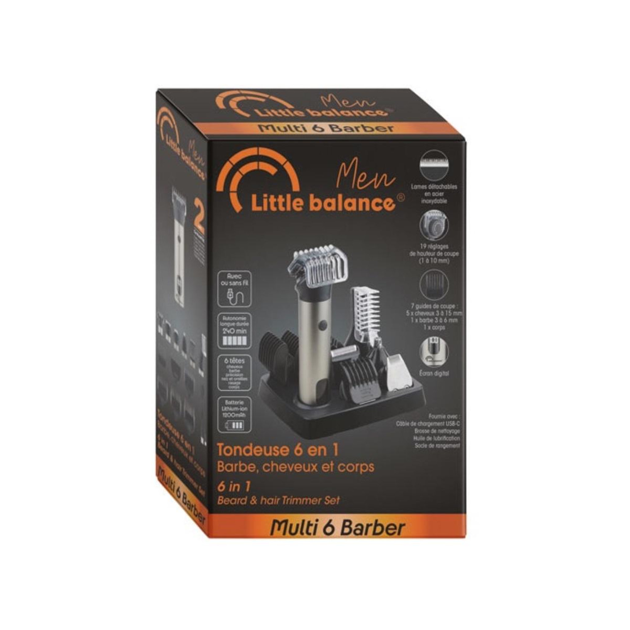 Voir la diapositive 3 : LITTLE BALANCE Tondeuse  barbe multifonctions - 8789