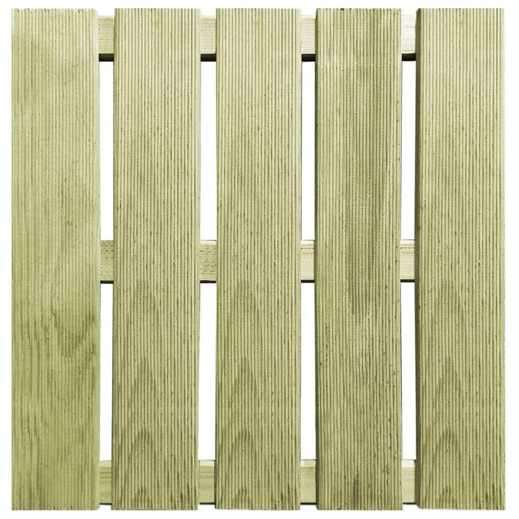 Voir la diapositive 2 : VIDAXL Dalles de terrasse 12 pcs 50x50 cm Bois Vert